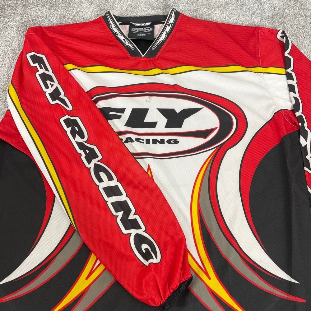 Fly Racing Motocross Jersey Mens XXL Shirt Flight Gear Red Black